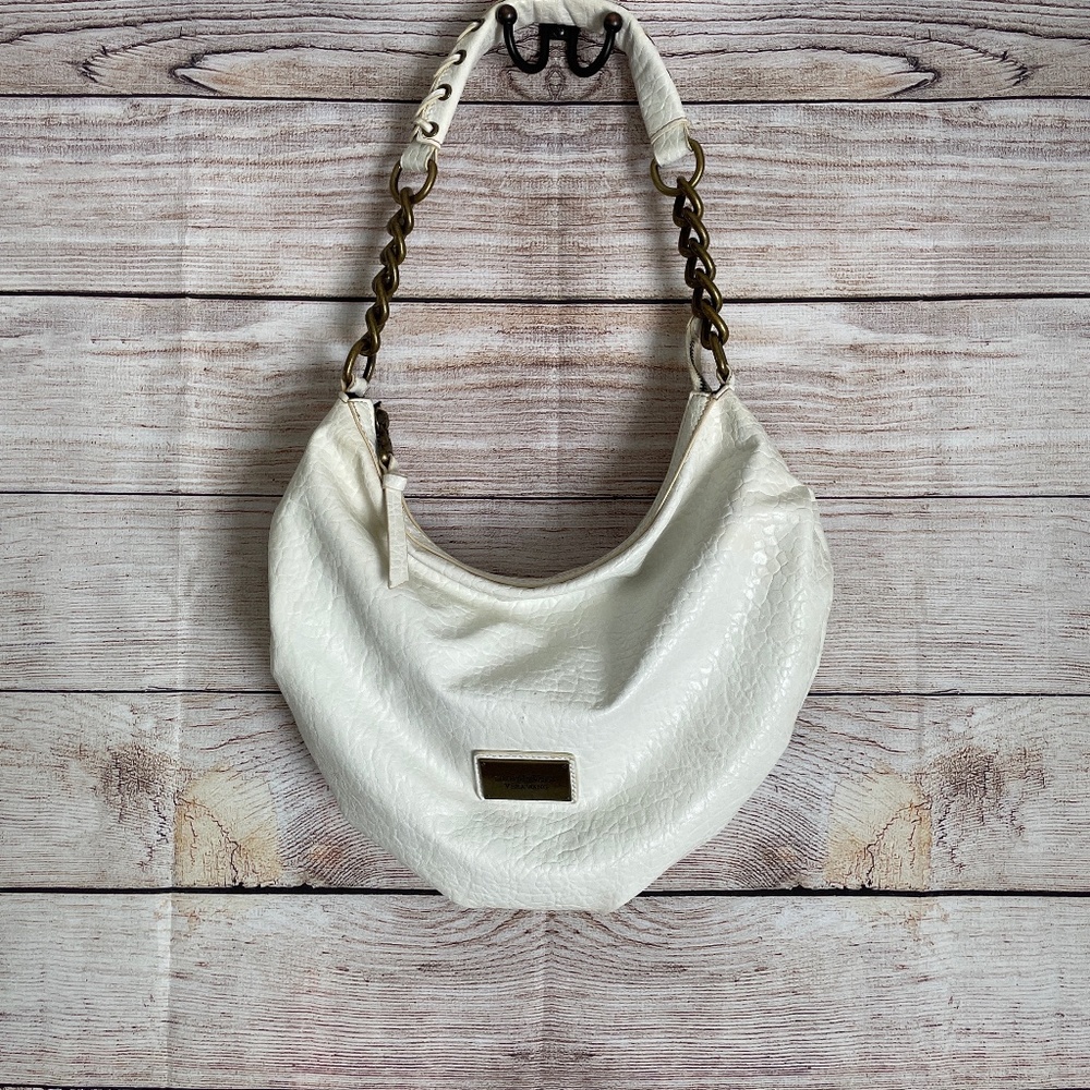 Used SimplyVera Vera Wang Hobo Style Faux Leather Purse